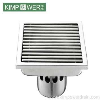 Square anti odor 304 stainless steel floor drain